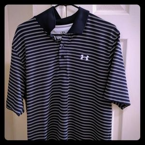 Striped Under Armour Polo